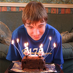 Oliver is 17 today! Oliver is 17 today!