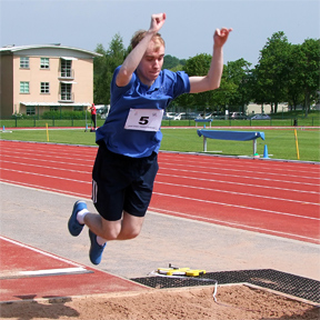 Oliver, standing long jump gold medallist