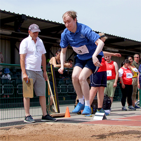 Oliver, standing long jump gold medallist
