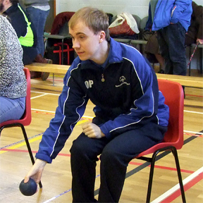 Oiver at the Special Olympics Regional Boccia Competition