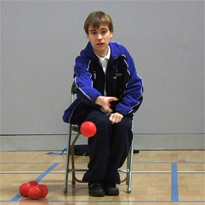 Oliver at the DSE National Boccia Championships 2012