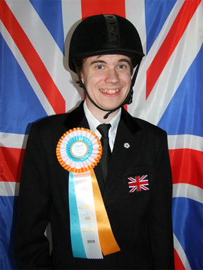 Oliver with his rosette