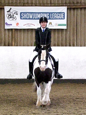 Level B Dressage champions Oliver and Ron