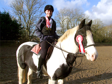 Oliver and Sophie with their prizes