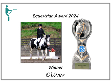 Oliver, winner of the Equestrian Award for 2024