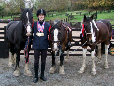 Oliver, winner of six gold medals in the 2025 Special Olympics GB Virtual Dressage Competition