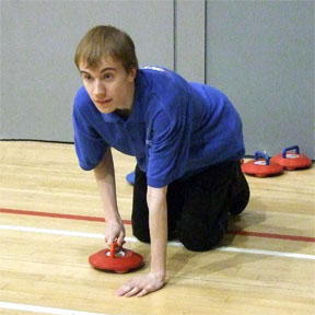 Oliver at the New Age Kurling British Singles Championships 2015