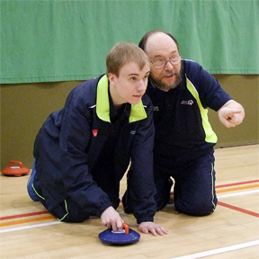 Oliver and Dad, Steve, World Kurling Pairs quarter-finalists 2018