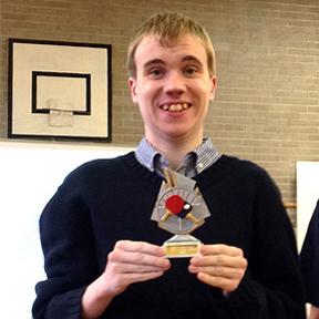Oliver, Table Tennis Athlete of the Year 2015