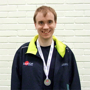 Oliver, table tennis silver medallist