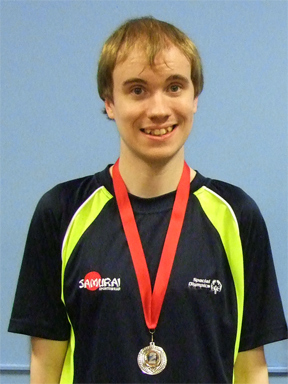 Oliver, table tennis silver medallist
