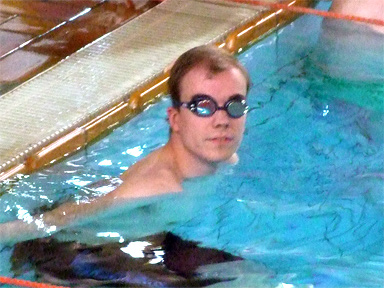 Oliver at the 2018 Halliwick National Championships