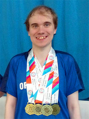 Oliver, Super Regional quadruple gold medallist