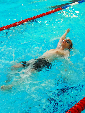 50m backstroke, gold