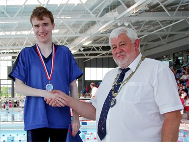 50m breaststroke medal ceremony