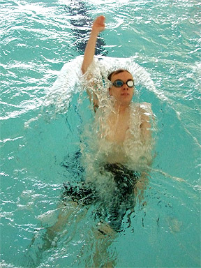 100m backstroke - new PB