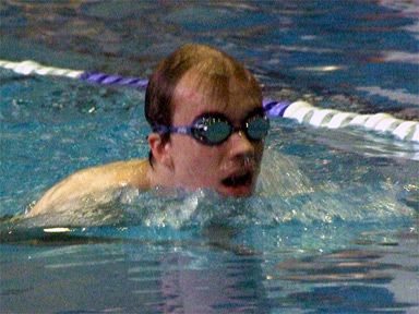 Oliver at the 2017 Halliwick National Championships