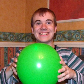 Party balloons on Oliver's 24th birthday Party balloons on Oliver's 24th birthday