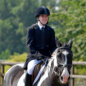 Oliver representing his county in dressage Oliver representing his county in dressage