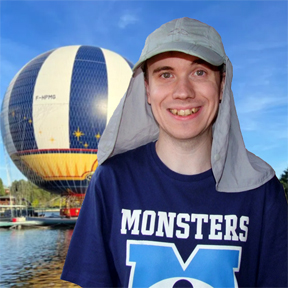Oliver and the PanoraMagique balloon at Lake Disney, Disneyland Paris Oliver and the PanoraMagique balloon at Lake Disney, Disneyland Paris