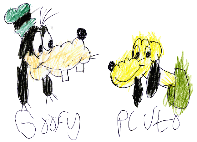2 Disney dogs