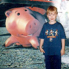 'Keep this pig away from my cake!' 'Keep this pig away from my cake!'