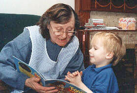 Ollie with his Nan