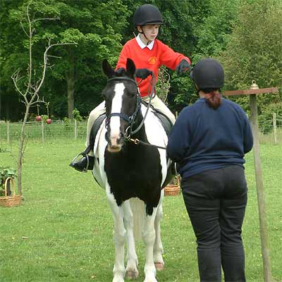 Oliver and pony complete the course Oliver and pony complete the course