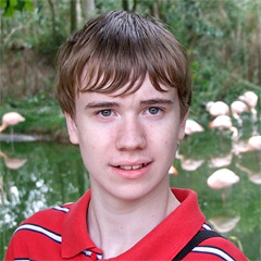 Oliver and flamingos Oliver and flamingos